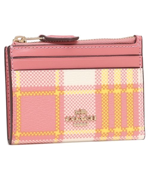 コーチ アウトレット パスケース コインケース チェック柄 ピンク マルチ レディース Coach C8684 Imtvt コーチ Coach Magaseek コーチ アウトレット パスケース コインケース チェック柄 ピンク マルチ レディース Coach C8684 Imtvt コーチ Coach Magaseek