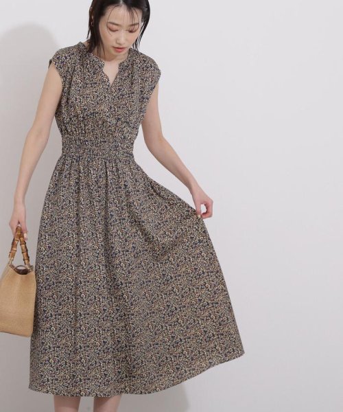 セール ｖネックシャーリングワンピース ナチュラルビューティーベーシック Natural Beauty Basic Magaseek