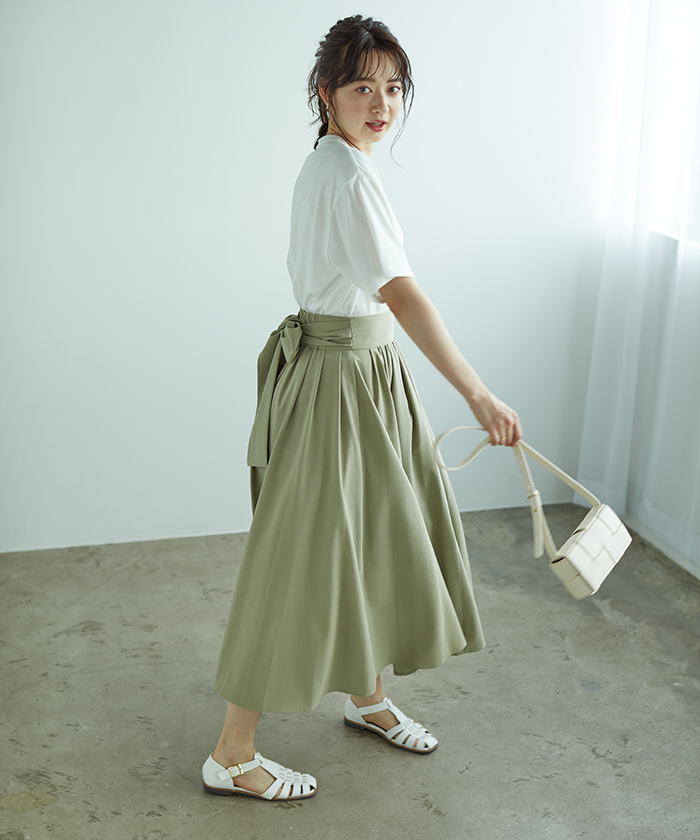 67%OFF!】 美品⭐️ Mila Owen フレアスカート 濃ピンク色 ウエスト