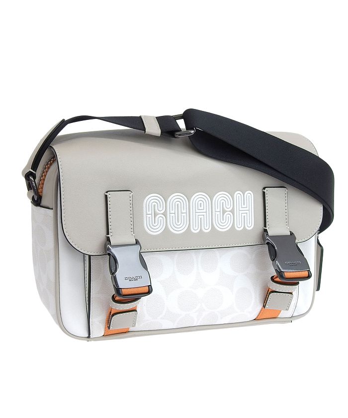Coach コーチ TRACK CROSSBODY IN COLORBLOCK SIGNATURE CANVAS WITH