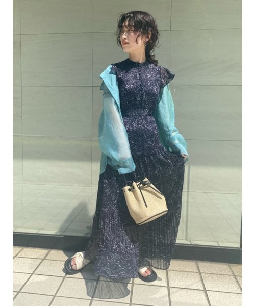 フレイ アイディー Fray I D シフォンプリーツプリントワンピース Magaseek フレイ アイディー Fray I D シフォンプリーツプリントワンピース Magaseek