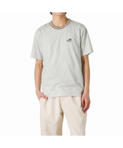 MAC HOUSE(men)(マックハウス（メンズ）)/CONVERSE コンバース ワンポイント刺繍Tシャツ 2273－2503B/グレー