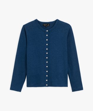 agnes b. FEMME/JDJ6 CARDIGAN リネンカーディガンプレッション/504632566