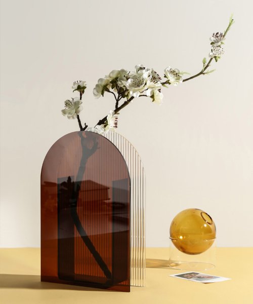 セール 透明素材現代アート花瓶 フラワーベース おしゃれ 花瓶 室内 Aimoha アイモハ Aimoha Magaseek