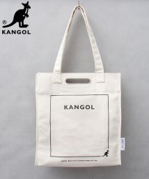 KANGOL(KANGOL)/KANGOL カンゴール 16オンス ヘビーキャンバス トートバッグ ハンドトート 厚手 A4収納 通勤 通学 買い物 休日 シンプル/ホワイト