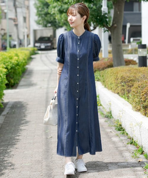 セール Sサイズ 低身長向けも展開 フィットデニムドレスワンピース2 アーバンリサーチサニーレーベル Urban Research Sonny Label Magaseek