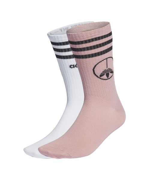 アディダス Adidas アディダス ピースサイン クルーソックス 2足組 Young Z Crew Socks 2pp Magaseek