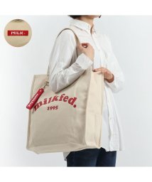 MILK FED(ミルクフェド)/ミルクフェド トートバッグ MILKFED. PIPING SQUARE TOTE COOPER LOGO 軽量 B4 通勤 通学 103212053011/ホワイト系1