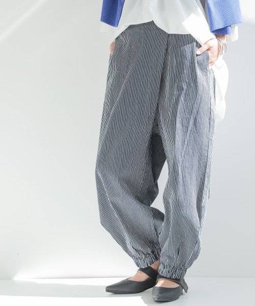 セール ヒッコリーサルエルパンツ オシャレウォーカー Osharewalker Magaseek