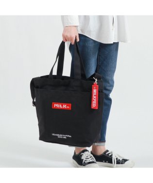 MILK FED/ミルクフェド 2WAYトート MILKFED. トートバッグ BAR AND UNDER LOGO BIG CANVAS BAG ショルダーバッグ 103201/504638324