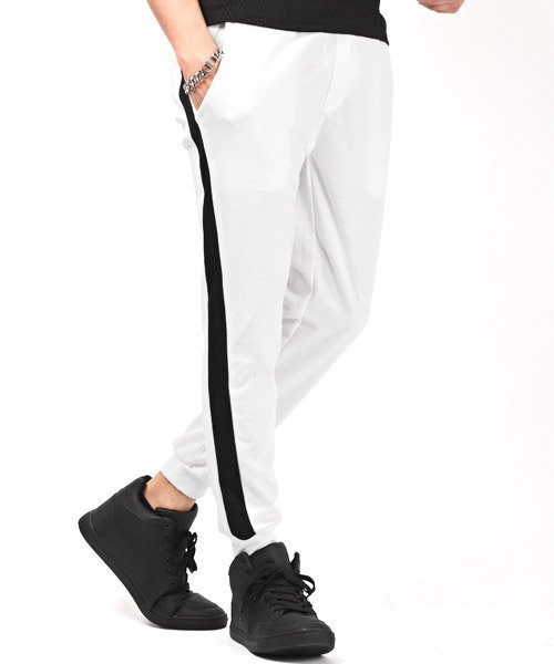 ポンチサイドラインジョガーパンツ ジョガーパンツ メンズ サイドライン ポンチ ラグスタイル Luxstyle Magaseek