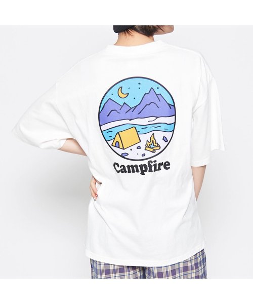 Spiritoso(スピリトーゾ)/Campfire Tシャツ/ホワイト