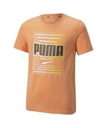 PUMA(プーマ)/キッズ ボーイズ ALPHA グラフィック II 半袖 Tシャツ 120－160cm/DEEPAPRICOT