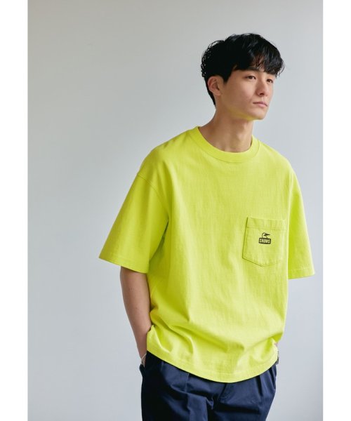 別注 Chums チャムス ロゴ ポケット Tシャツ カットソー グリーンレーベルリラクシング Green Label Relaxing Magaseek