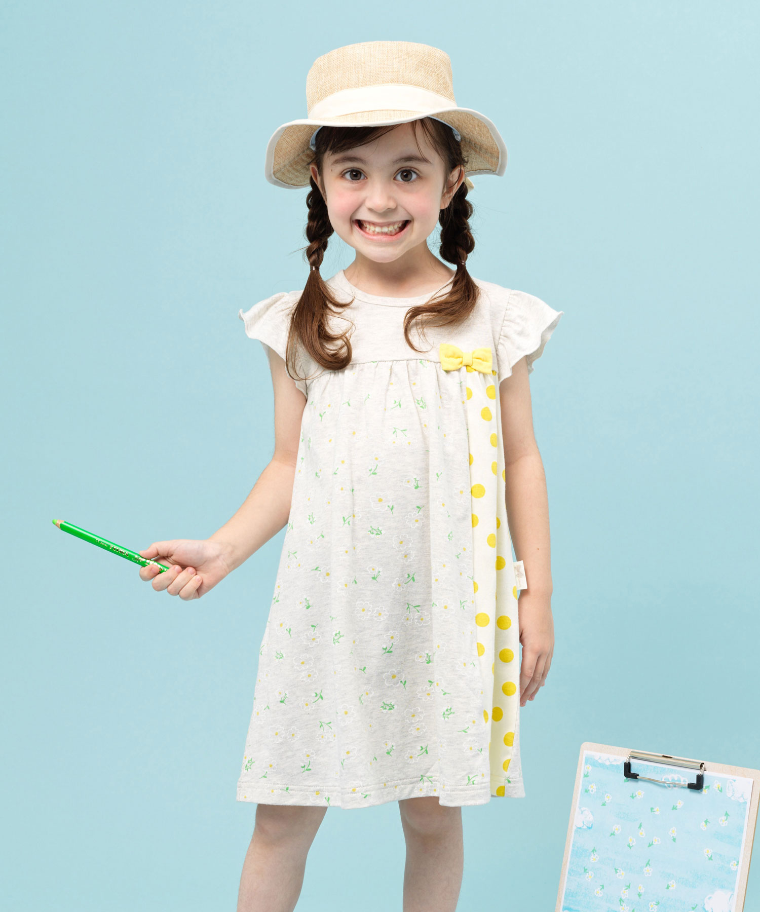 Kp 子供服 ワンピース 花柄