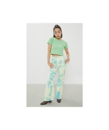 LAGUA GEM(ラグアジェム)/TIE DYE PRINT FLARE PT/L/BLU1