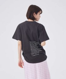 Rouge vif la cle(ルージュヴィフラクレ)/フロント&バックロゴTシャツ/スミクロ