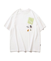 HOOK(HOOK（フック）)/HOOK－ 可愛い宇宙刺繍半袖TEE 春服 夏服/ホワイト