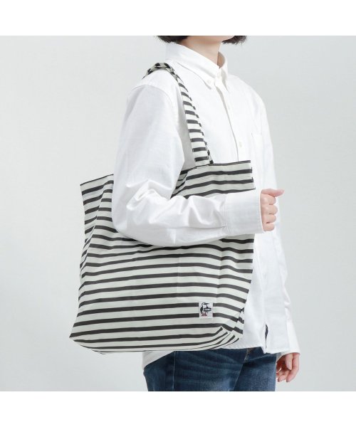 CHUMS(チャムス)/【日本正規品】チャムス CHUMS コンパクトエコバッグ Compact Eco Bag 折りたたみ トートバッグ ショッピングバッグ A4 CH60－3353/ブラック