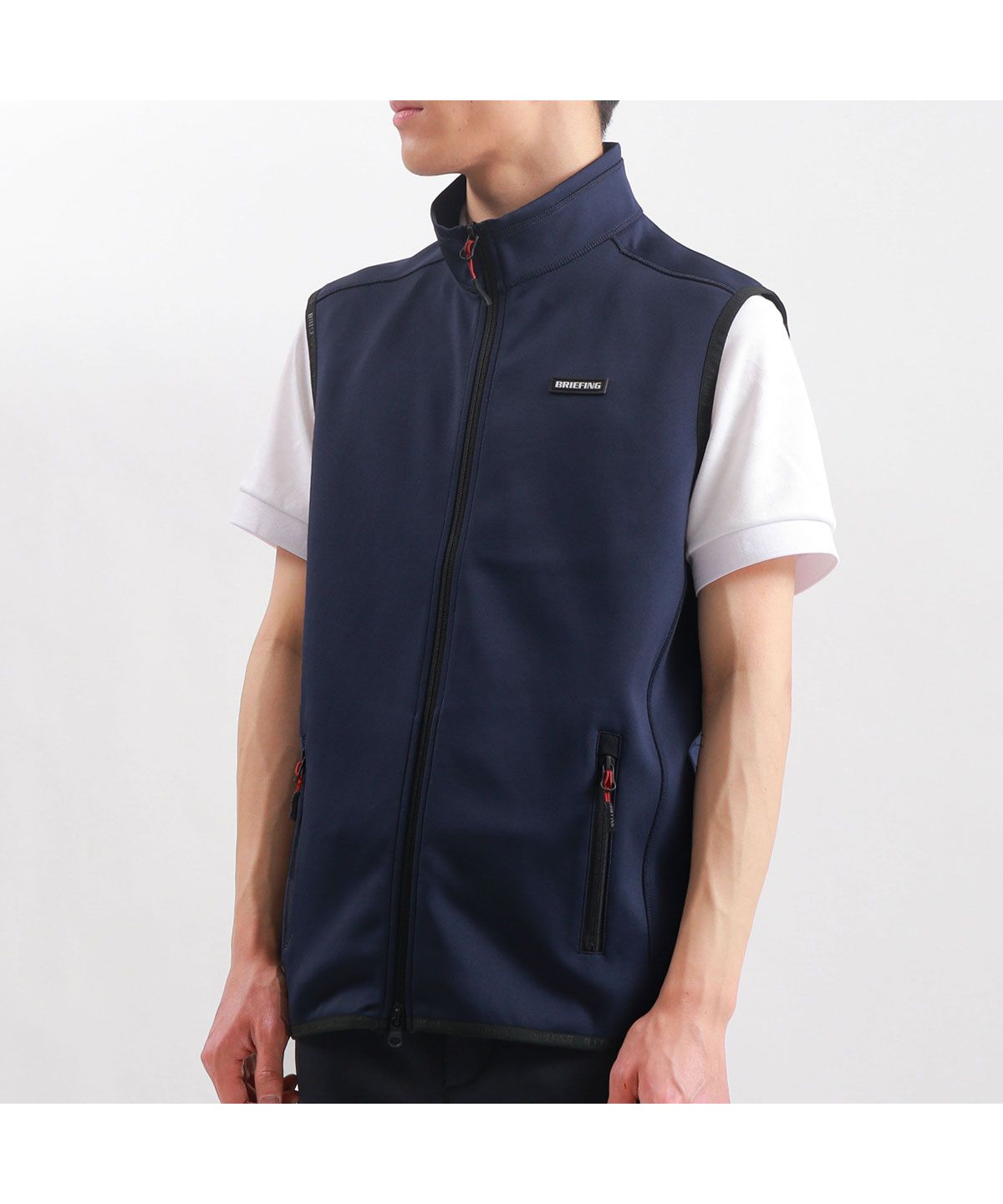 【日本正規品】 ブリーフィング ゴルフ ウェア BRIEFING GOLF MENS 3D LOGO VEST ベスト ジャージ メンズ  BBG221M13