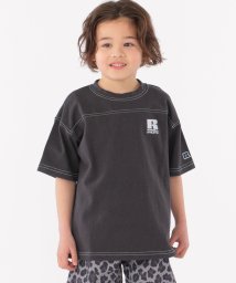 SHIPS KIDS(シップスキッズ)/【SHIPS KIDS別注】RUSSELL ATHLETIC:フットボール TEE(100～160cm)/ブラック