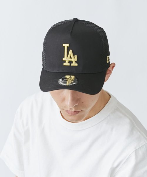 NEW ERA(ニューエラ)/NEW ERA  A－FRAME MLB MESH CAP/ブラック系1