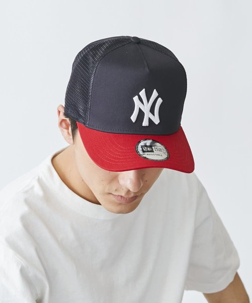 NEW ERA(ニューエラ)/NEW ERA  A－FRAME MLB MESH CAP/ネイビー系1