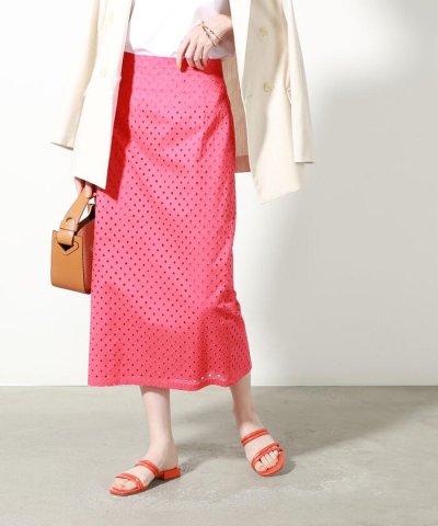 NOLLEY’S／レースタイトミディスカート／504631520