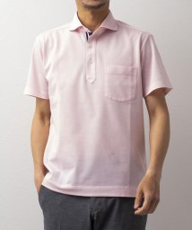 NOLLEY’S goodman(ノーリーズグッドマン)/T/Cカノコ ニットテープ ポロシャツ(※吸水速乾、ビジネスにも)/ピンク