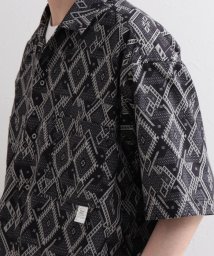 GLOSTER(GLOSTER)/【WORK ABOUT/ワークアバウト】VACANCE SHIRT 総柄プリントシャツ アロハシャツ/ブラック