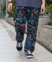 GLOSTER(GLOSTER)/【WORK ABOUT/ワークアバウト】VACANCE PANTS 総柄プリントイージーパンツ/ネイビー