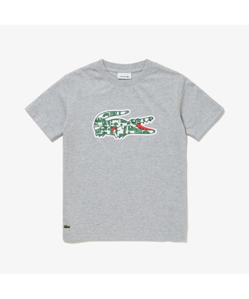 LACOSTE KIDS(ラコステ　キッズ)/KIDSクロックグラフィックプリントTシャツ/グレー