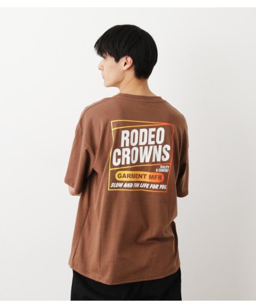 RODEO CROWNS WIDE BOWL(ロデオクラウンズワイドボウル)/メンズグラデーションプリントTシャツ/L/BEG1