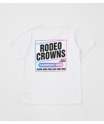 RODEO CROWNS WIDE BOWL(ロデオクラウンズワイドボウル)/キッズグラデーションプリントTシャツ/WHT