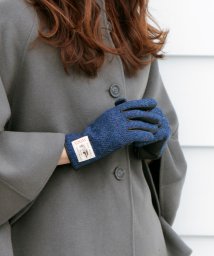 sankyoshokai(サンキョウショウカイ)/[AVOCA]ヘリンボーンラム革手袋/ブルー