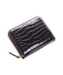 sankyoshokai(サンキョウショウカイ)/クロコダイルミニ財布ヘンローン社製原皮使用/ダークパープル