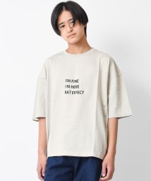 RAT EFFECT/3段ロゴプリントスーパービッグTシャツ/504642639