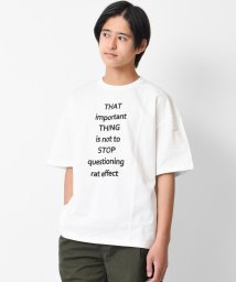 RAT EFFECT(ラット エフェクト)/THATロゴプリントTシャツ/オフホワイト