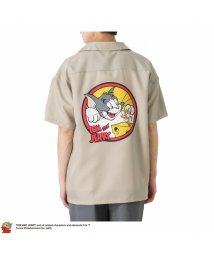 MAC HOUSE(men)(マックハウス（メンズ）)/Tom and Jerry バックサークルシャツ 161143443/ベージュ