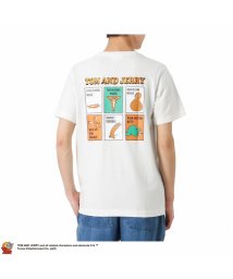 MAC HOUSE(men)(マックハウス（メンズ）)/Tom and Jerry バックファニーアートTシャツ 161143436/ホワイト