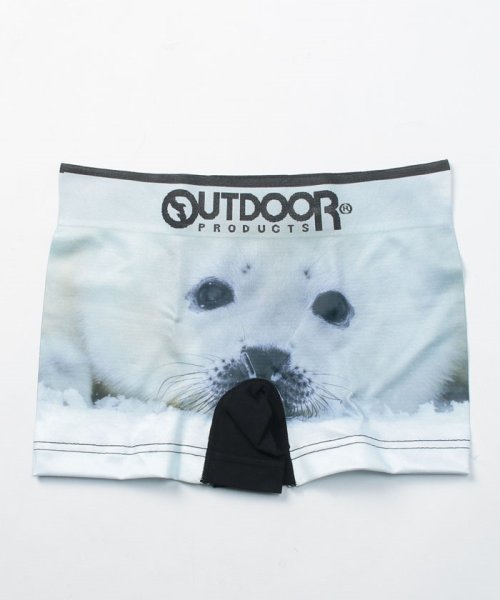 OUTDOOR PRODUCTS(アウトドアプロダクツ)/【OUTDOOR】　アウトドア　アニマル　総柄　ボクサーパンツ/定番/ベーシック/転写プリント/22SS/ホワイト