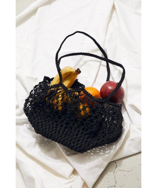 BLACK BY MOUSSY(ブラックバイマウジー)/macrame bag/BLK