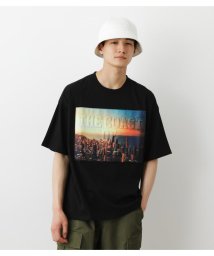 RODEO CROWNS WIDE BOWL(ロデオクラウンズワイドボウル)/3D フォトTシャツ/BLK