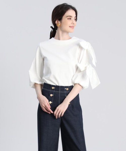 Maglie Par Ef De リボンカットソー マーリエ パー エフデ Maglie Par Ef De Magaseek