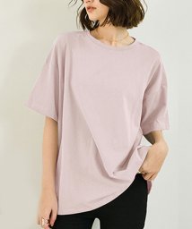 Doux Belle(ドゥーベル)/クルーネックtシャツ ゆったり無地/ピンク