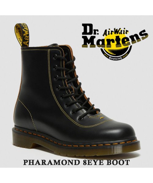 DR.MARTENS(ドクターマーチン)/Dr.Martens ドクターマーチン  26969001  PHARAMOND 8EYE BOOT ファラモンド 8ホールブーツ /ブラック