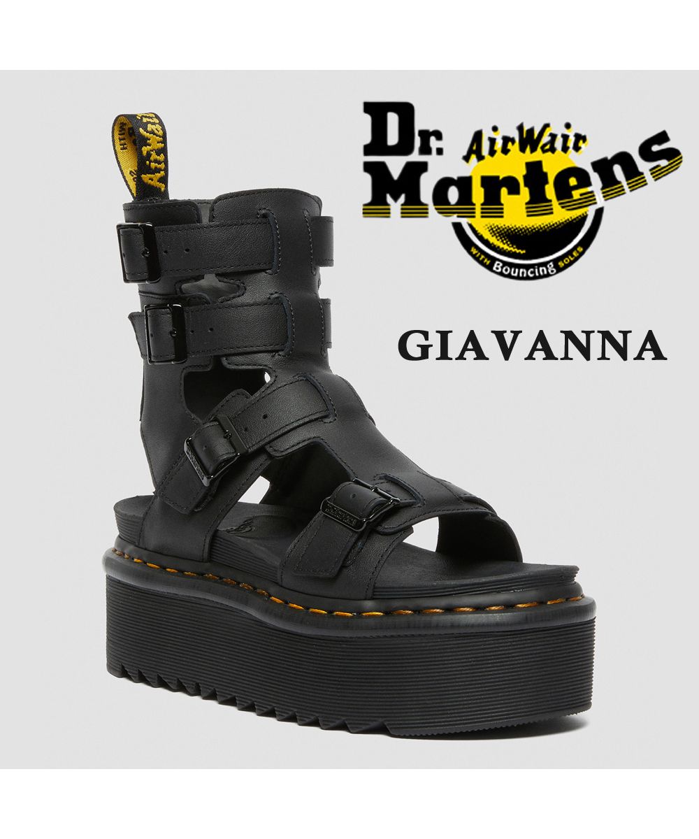 サンダル ミュール ドクターマーチン プラットフォーム - レディース靴 新しいブランド Dr.Martens/ドクターマーチン プラットフォームサンダル サンダル