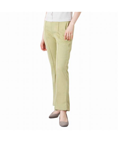 MAC HOUSE(women)(マックハウス（レディース）)/Dickies ディッキーズ ジャージーセンターシームフレアパンツ 2287－3402/ライトグリーン