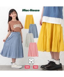 MAC HOUSE(kid's)(マックハウス（キッズ）)/NAVY ネイビー ボイルスカート 335577023/サックス
