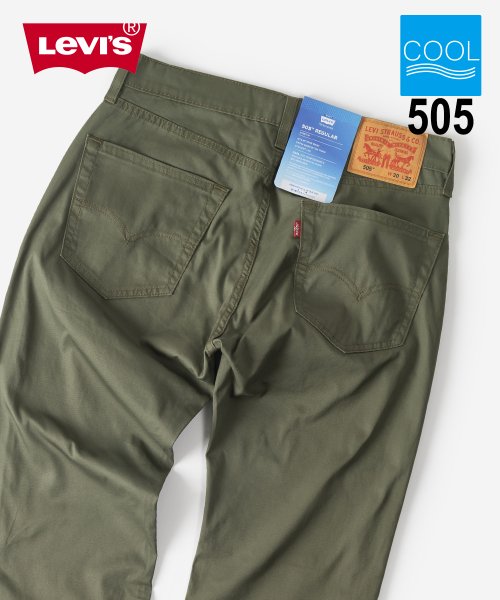 Levi S リーバイス 505 クール素材 チノパン カーキ Repreve生地 アメカジ デニム カラーパンツ サステナビリティ 22ss Levis Levi S Magaseek